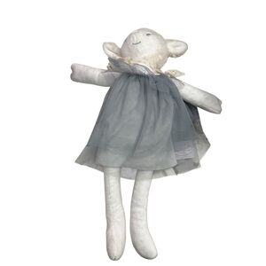 Muncquitas White Plush Toy with Gray Outfit